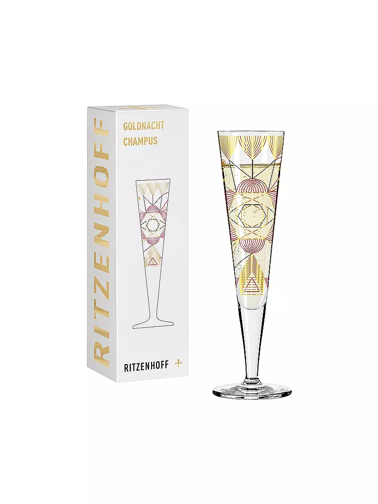 RITZENHOFF Champagnerglas Goldnacht 2022 #26 Werner Bohr gold