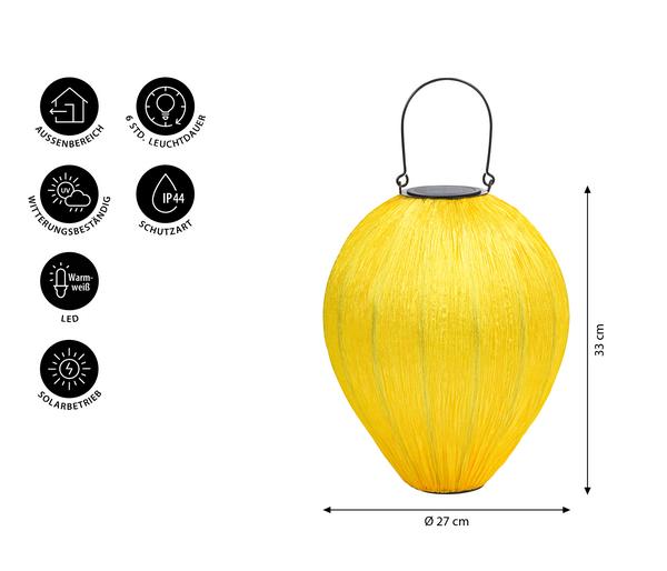 Dehner Solar-Laterne Kaja, ca. Ø27/H33 cm