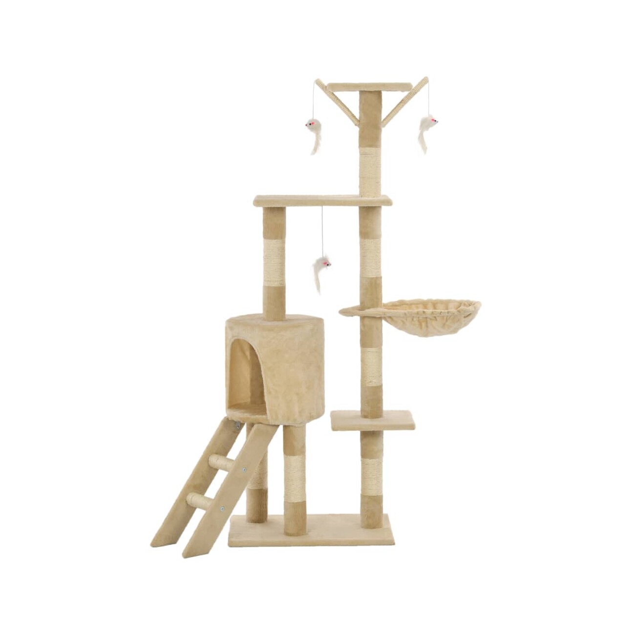 VidaXL Kratzbaum 138cm beige