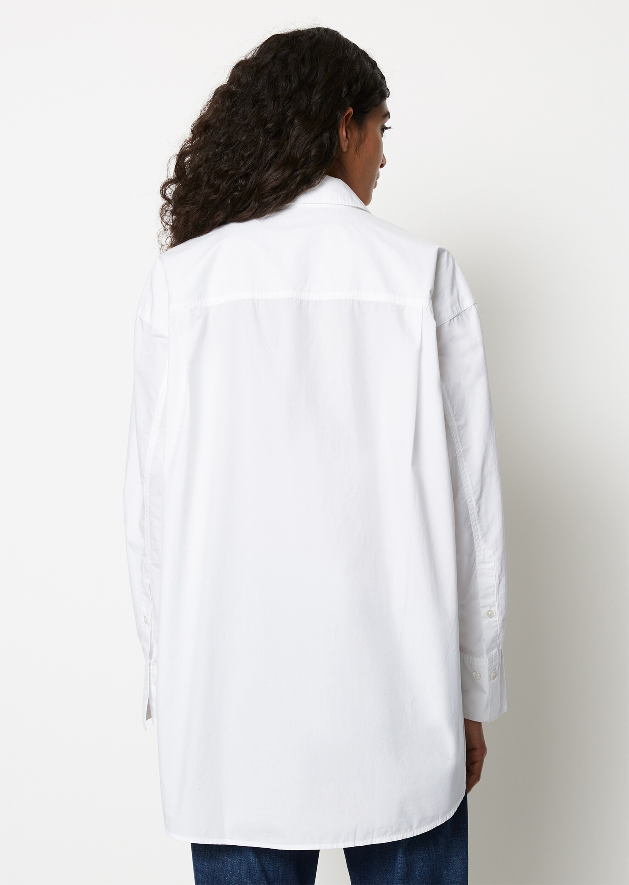Boyfriend-Bluse relaxedaus Organic Cotton-Popeline