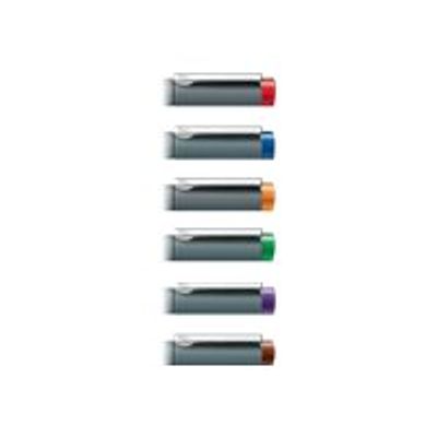 STAEDTLER pigment liner - Pack de 6 Feutres fins - 0.5 mm - couleurs assorties