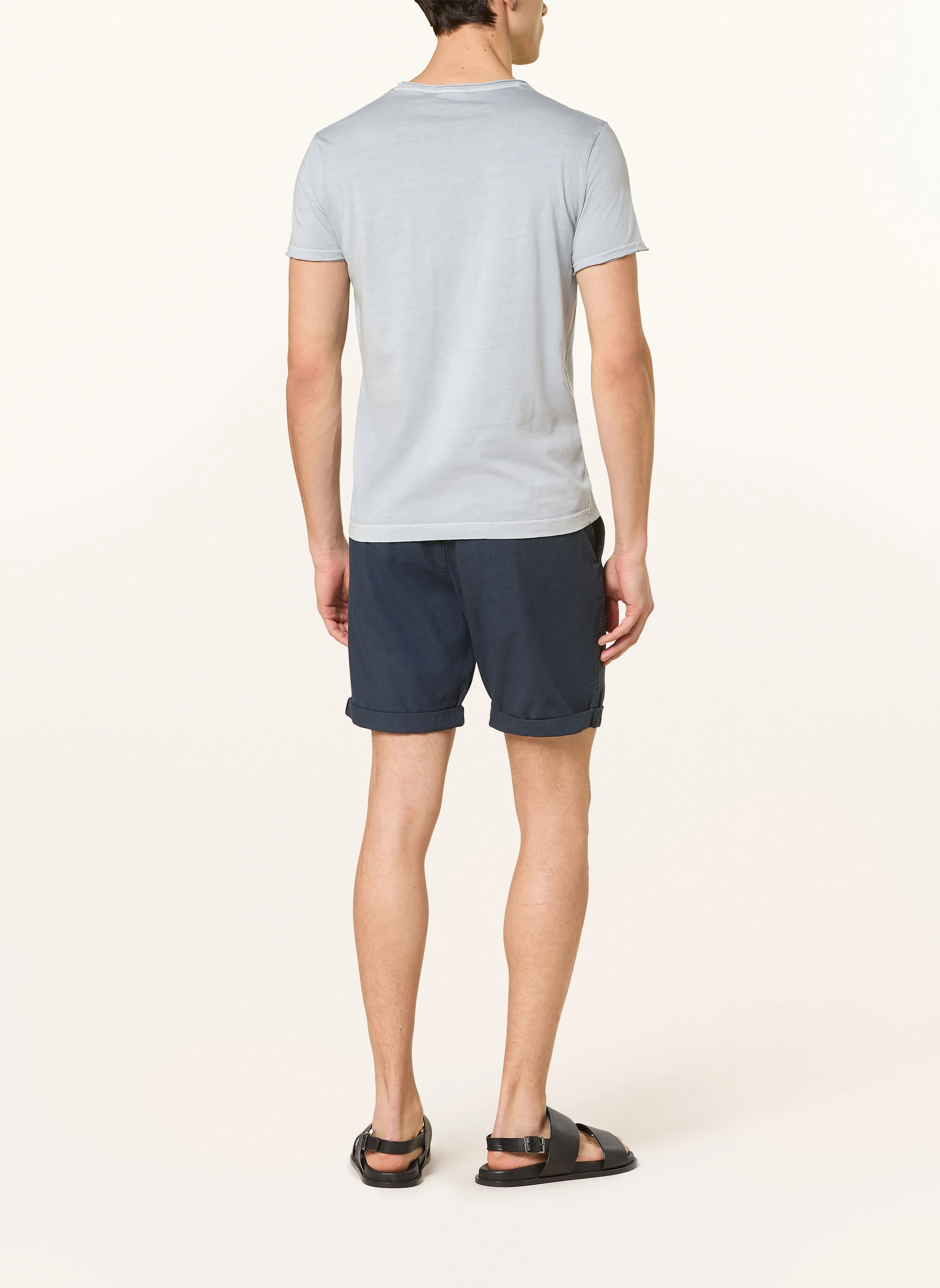 STROKESMAN'S Chinoshorts Slim Fit mit Leinen