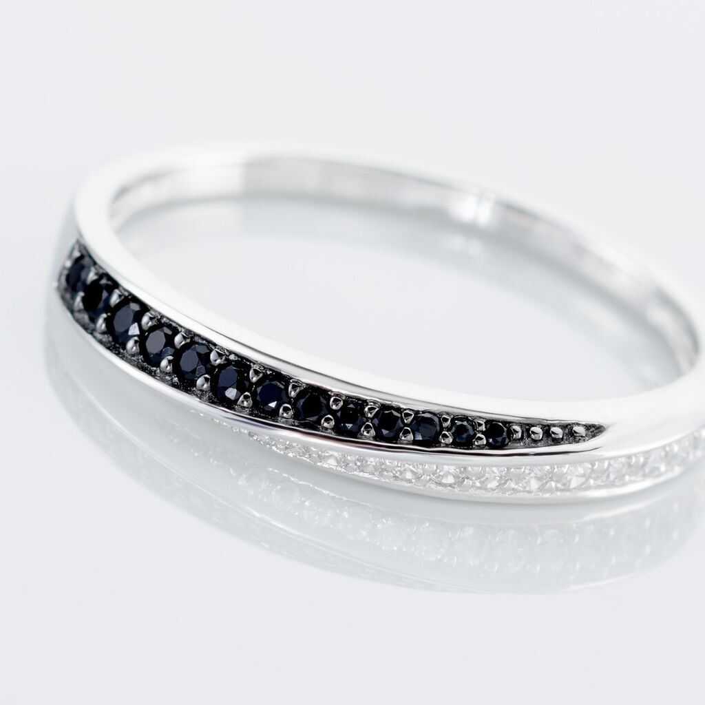 Bague Argent Blanc Agoston Oxydes De Zirconium
