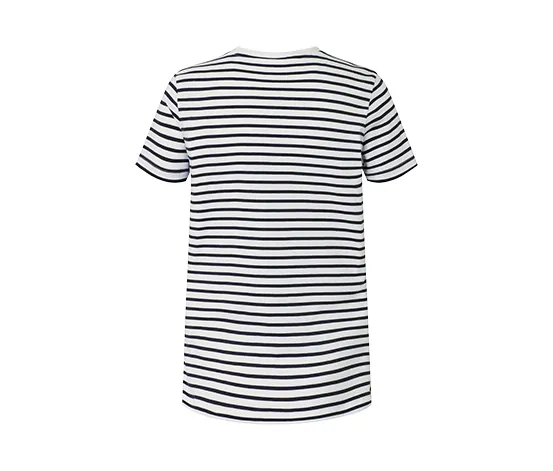 Gestreiftes T-Shirt, anthrazit-weiß