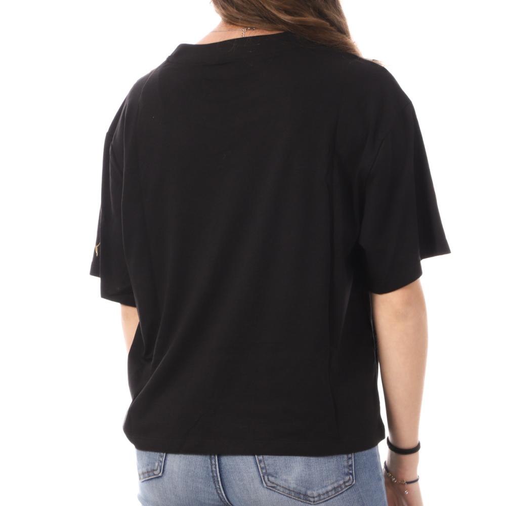 Puma T-shirt Noir Femme Puma Cropped
