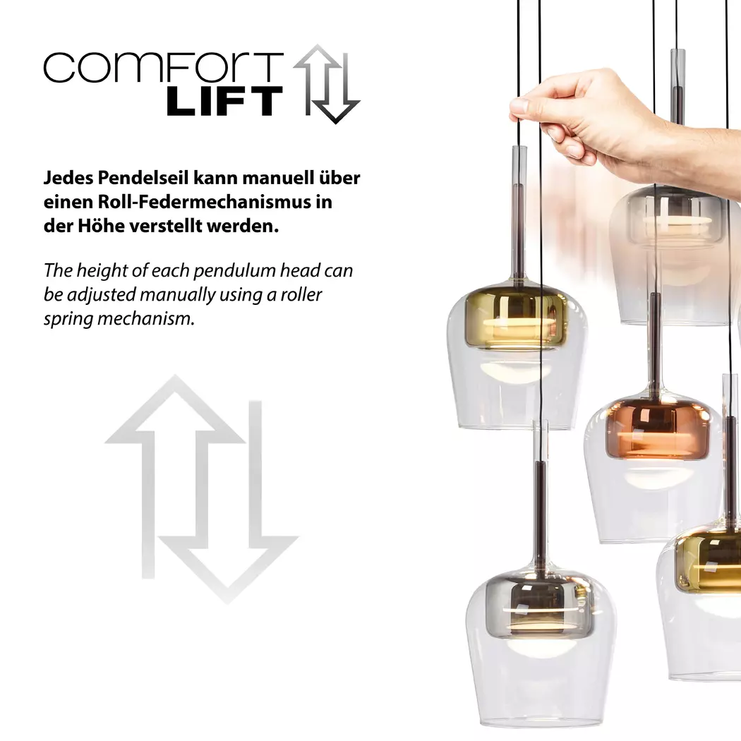 LED-Pendelleuchte Q-Kon