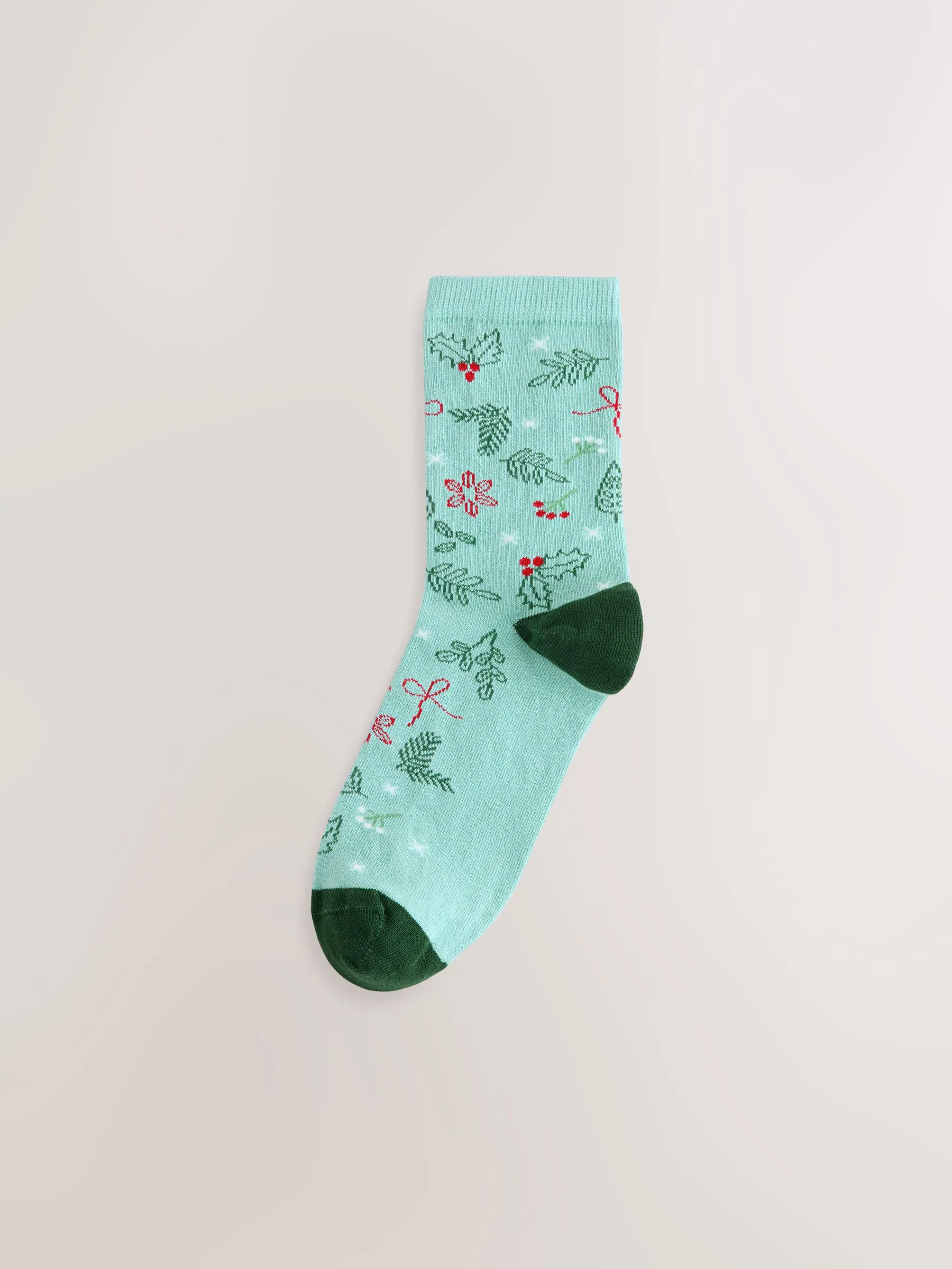 Kerstmis roodborstjes - Set van 4 paar enkelsokken