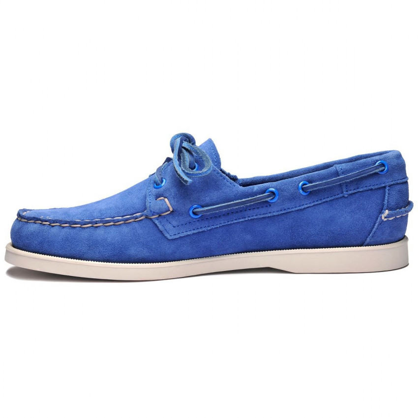 DOCKSIDES SUEDE BLUE LIMOGES-Chaussures bateau pour homme en suede Bleu Portland