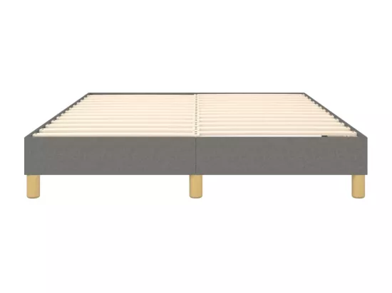 Sommier à lattes de lit Gris foncé 140x190 cm Tissu
