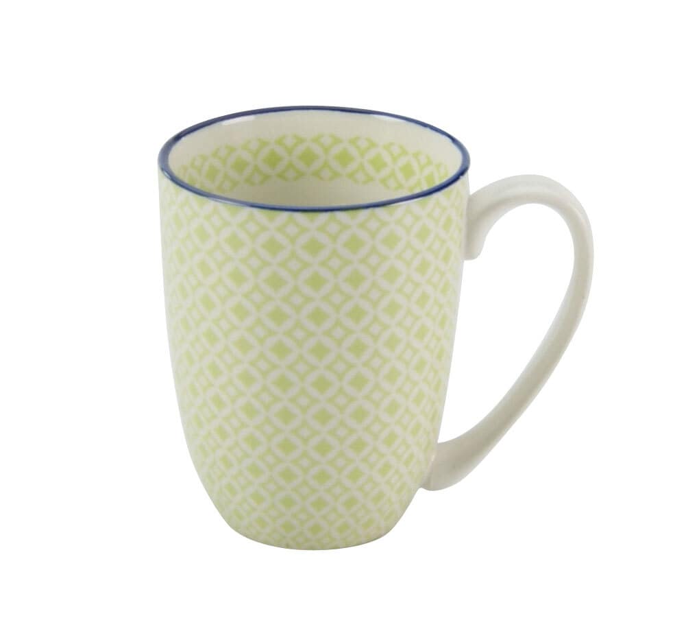 CreaTable Kaffeebecher MEDITERRAN 4er Set - je 300 ml grün