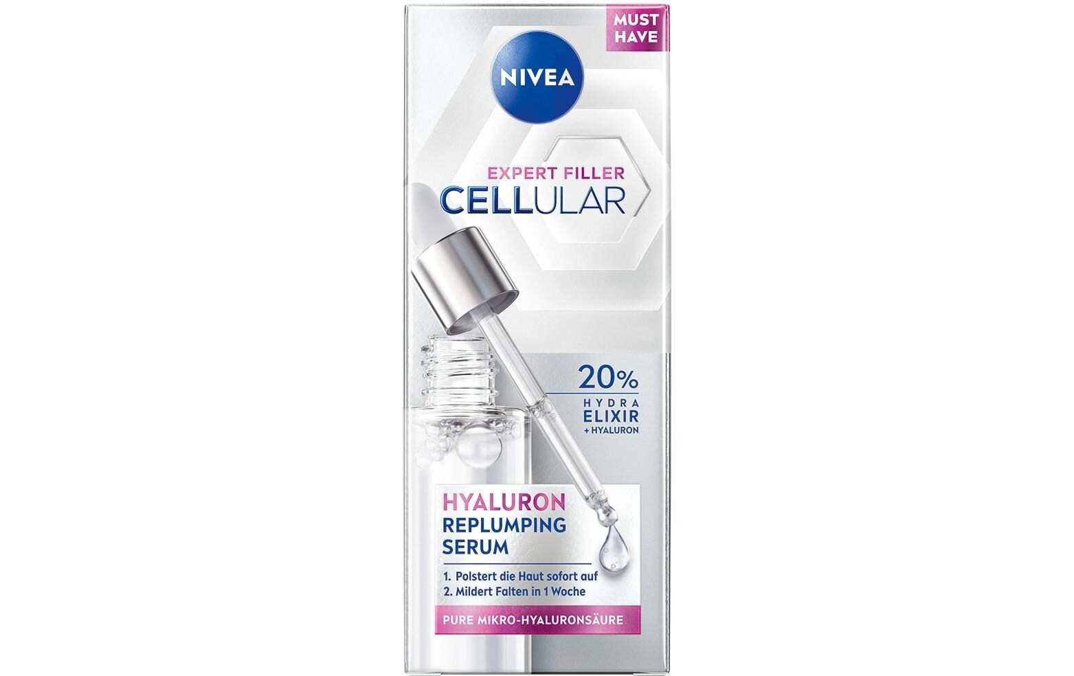 Gesichtsserum Cellular Expert Filler 30 mlHyaluron Replumping Serum für eine wirksame Anti-Aging-Lösung