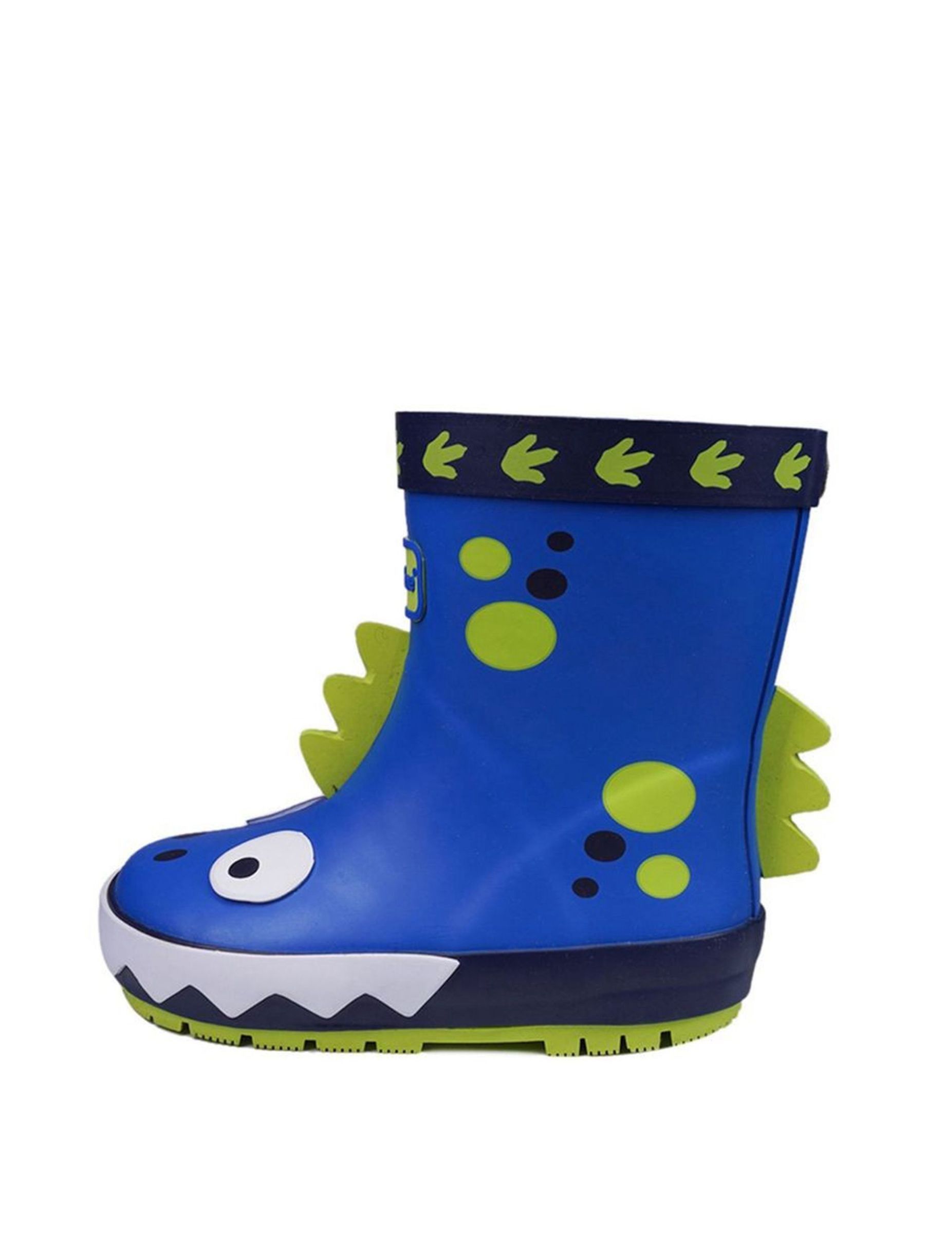 ToeZone blauwe regenlaarzen met dinosaurusprint