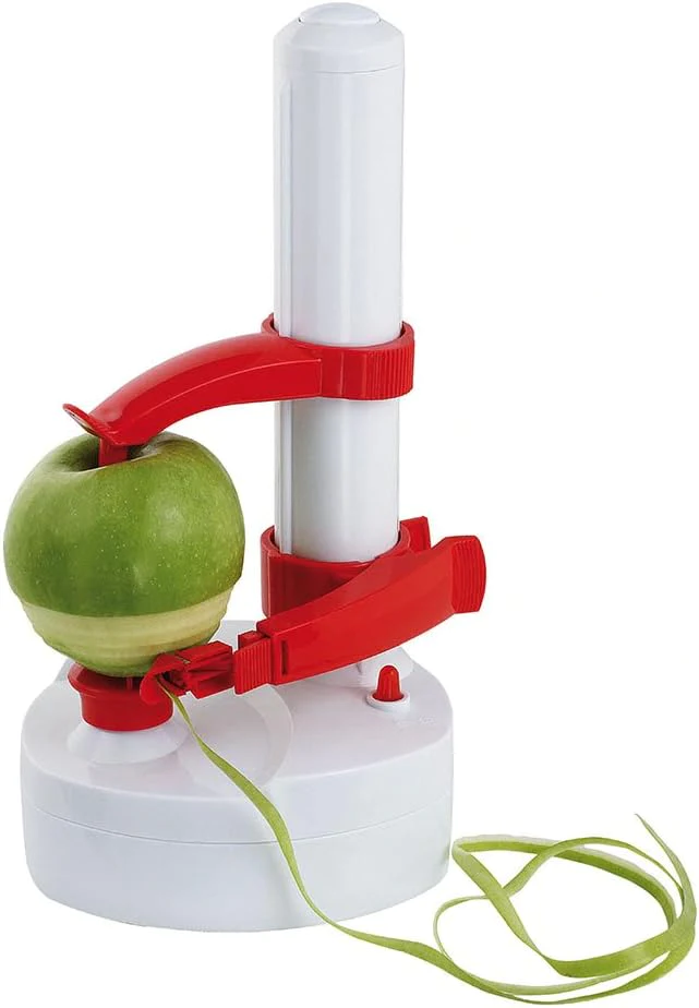 Eplucheur électrique à piles ou secteur blanc rouge vendos85