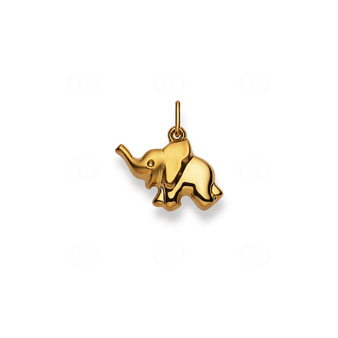 Anhänger 750/18 K Gelbgold Elefant