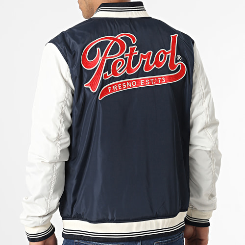 Veste Teddy JAC112 Bleu Marine Blanc