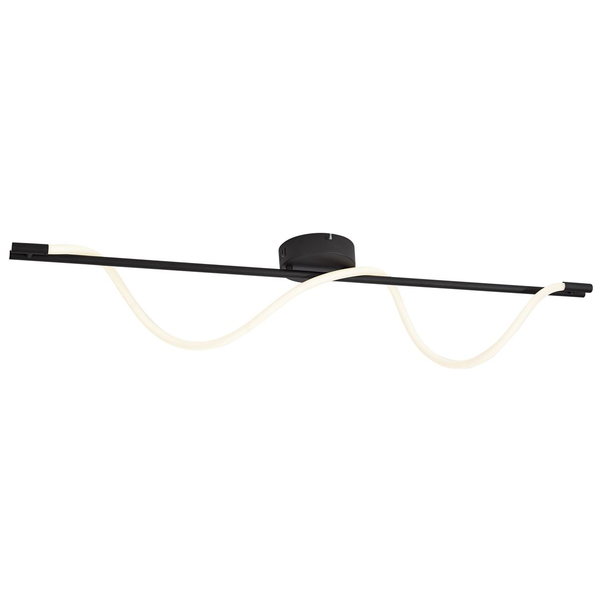 Moderne wandlamp zwart incl. LED 3-staps dimbaar - Twirl