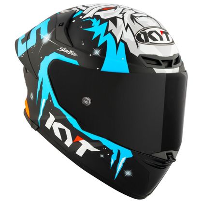 Casque KYT TT-REVO MASIA REP. WINTER TEST - Noir / Bleu