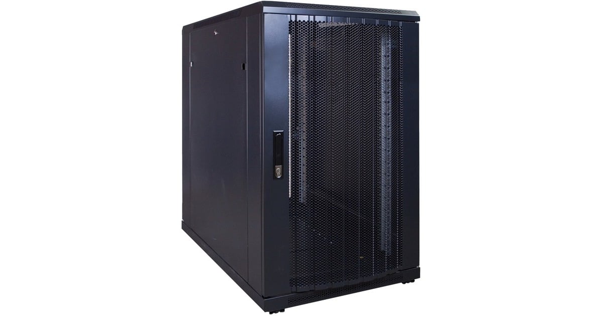 DSI18U serverkast met geperforeerde deur - DS6018PP server rack  (Zwart, 600 x 1000 x 1000mm)