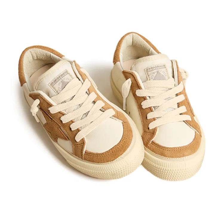 Golden Goose Baskets Lacets May Suède | Marron