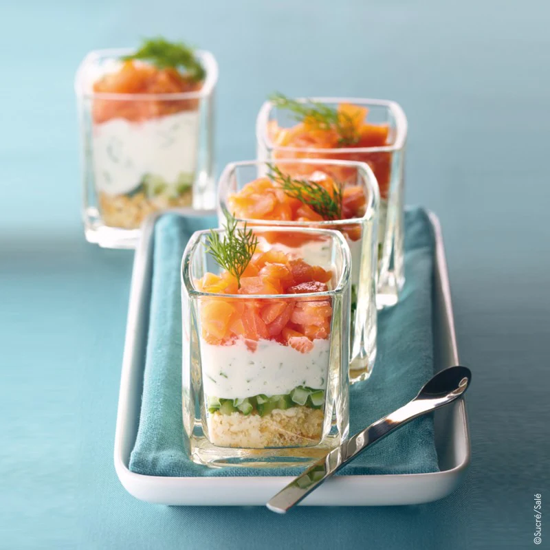 Lot de 6 mises en bouche 5cl, KUBE La Rochère