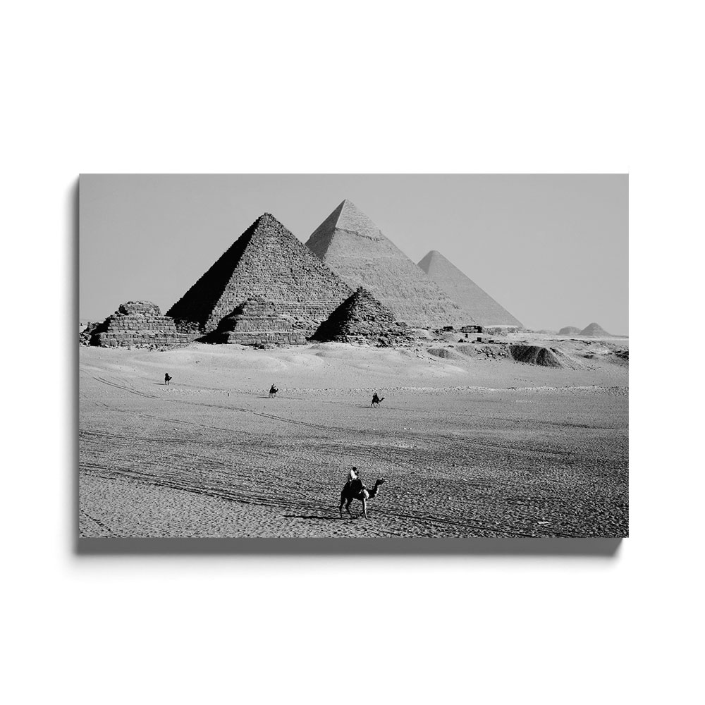 Walljar acrylglas schilderij - Pyramids of Egypt Acrylglas schilderij - 50 x 70 cm