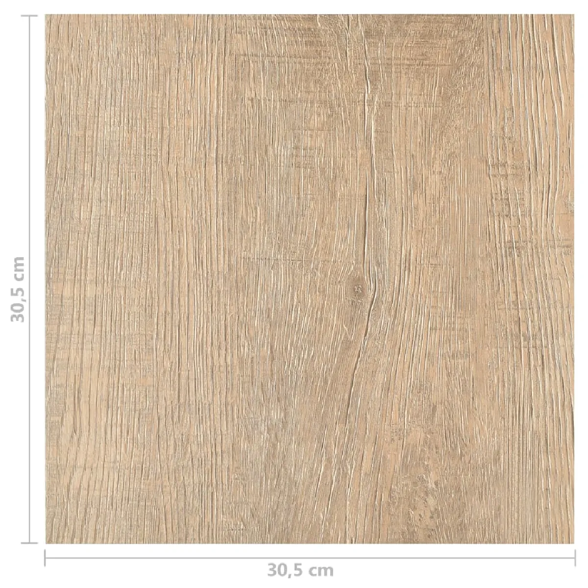 vidaXL Dalles PVC Autoadhésives 5,11m² Marron