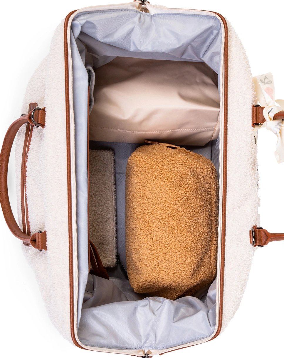 Wickeltasche MOMMY BAG TEDDY (55x30x40) in beige