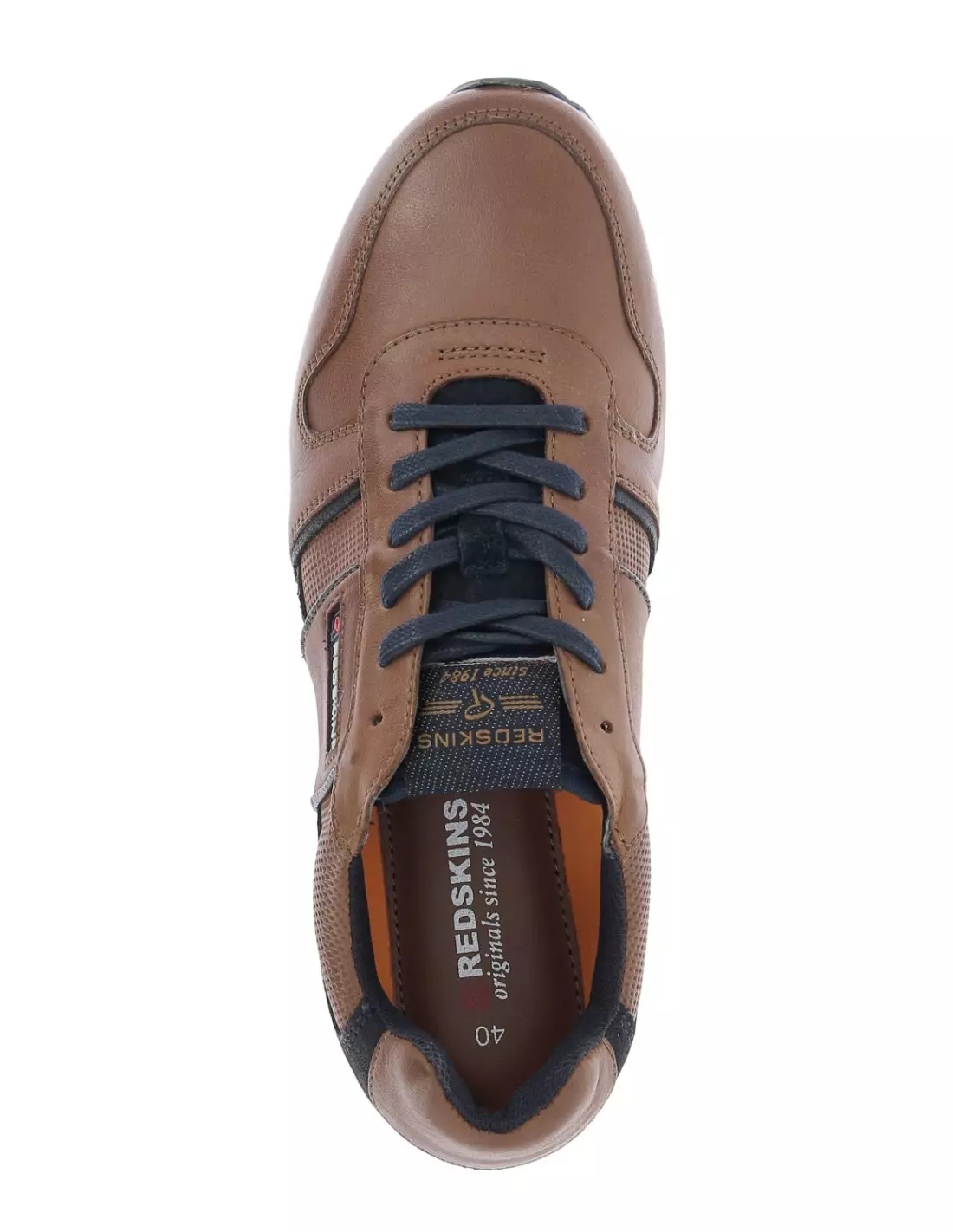 REDSKINS AFFAIRI 2 - Baskets COGNAC+MARINE