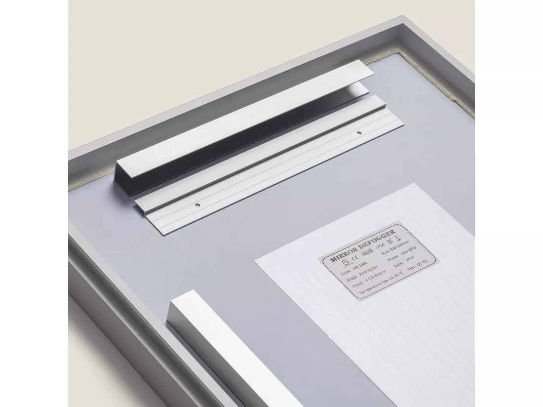 Miroir Salle de Bain avec Éclairage LED Anti-buée 70x50 cm Maia Sélectionnable (chaud-neutre-froid)