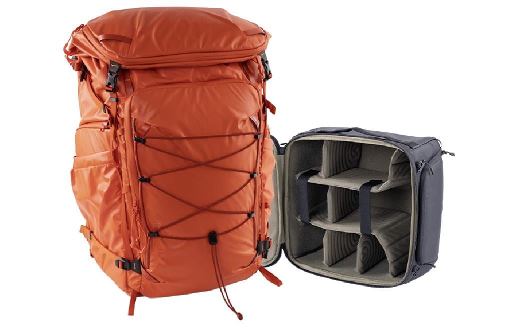 Fotorucksack OnePro Flex + Camera Insert M 40 L, Orange<br>Stylischer Kamerarucksack