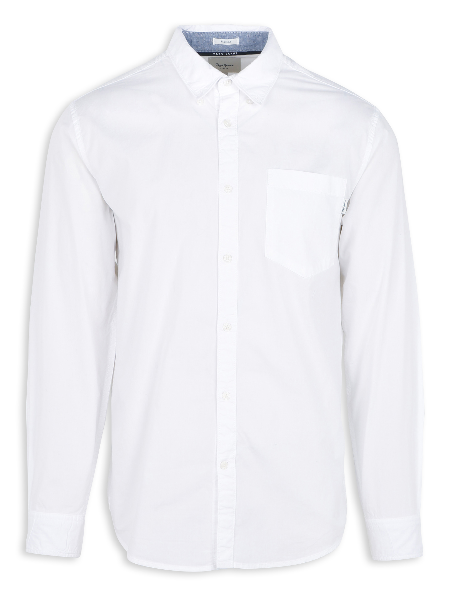 PRINCE - Chemise col classique droite en coton | Blanc