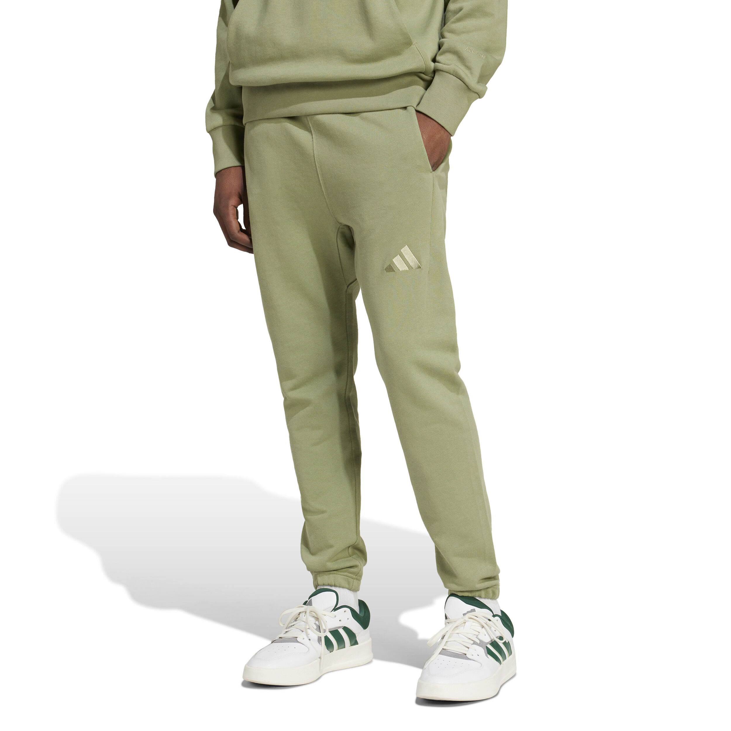 adidas All SZN French Terry Regular Pantalon Survêtement Hommes - Sauge