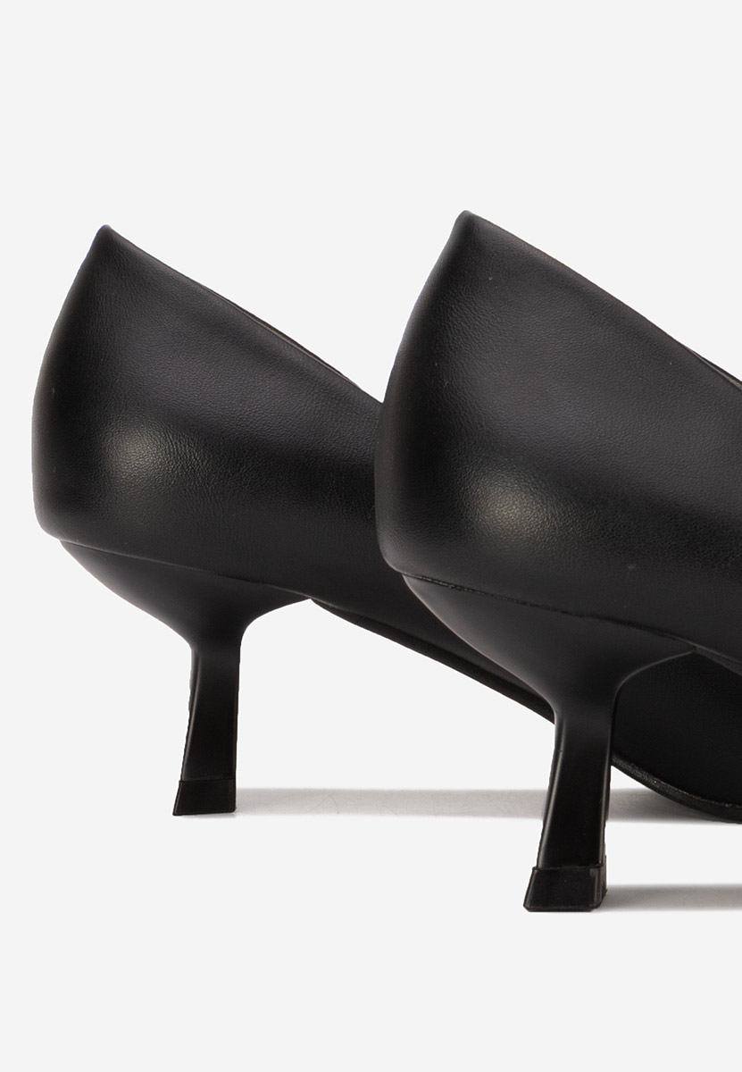 Chaussures à petit talon noirs Enolia