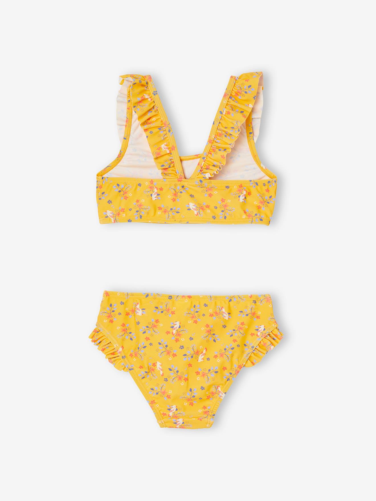 Biquíni amarelo para meninas
