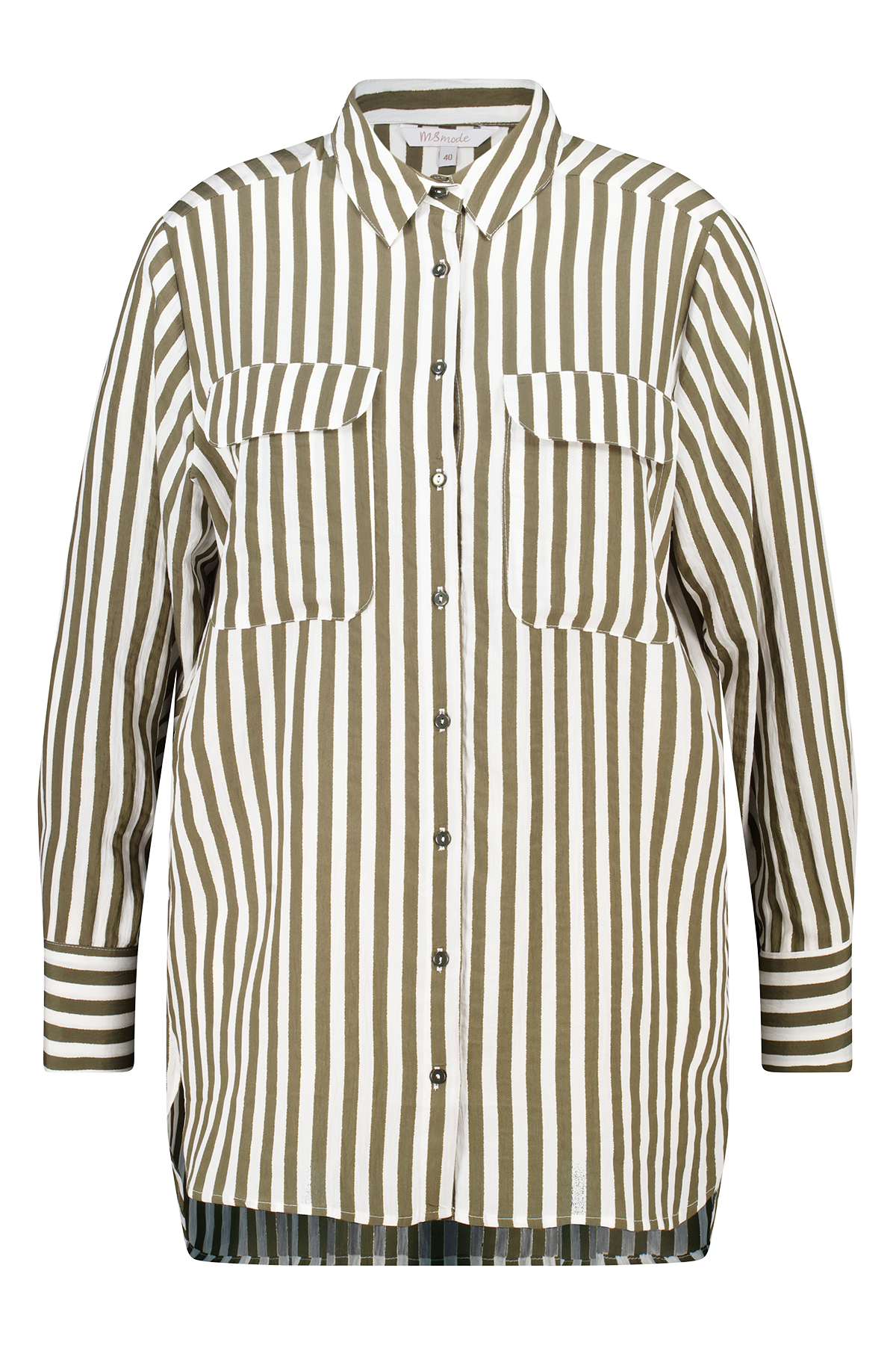 Oversized blouse Multi Khaki