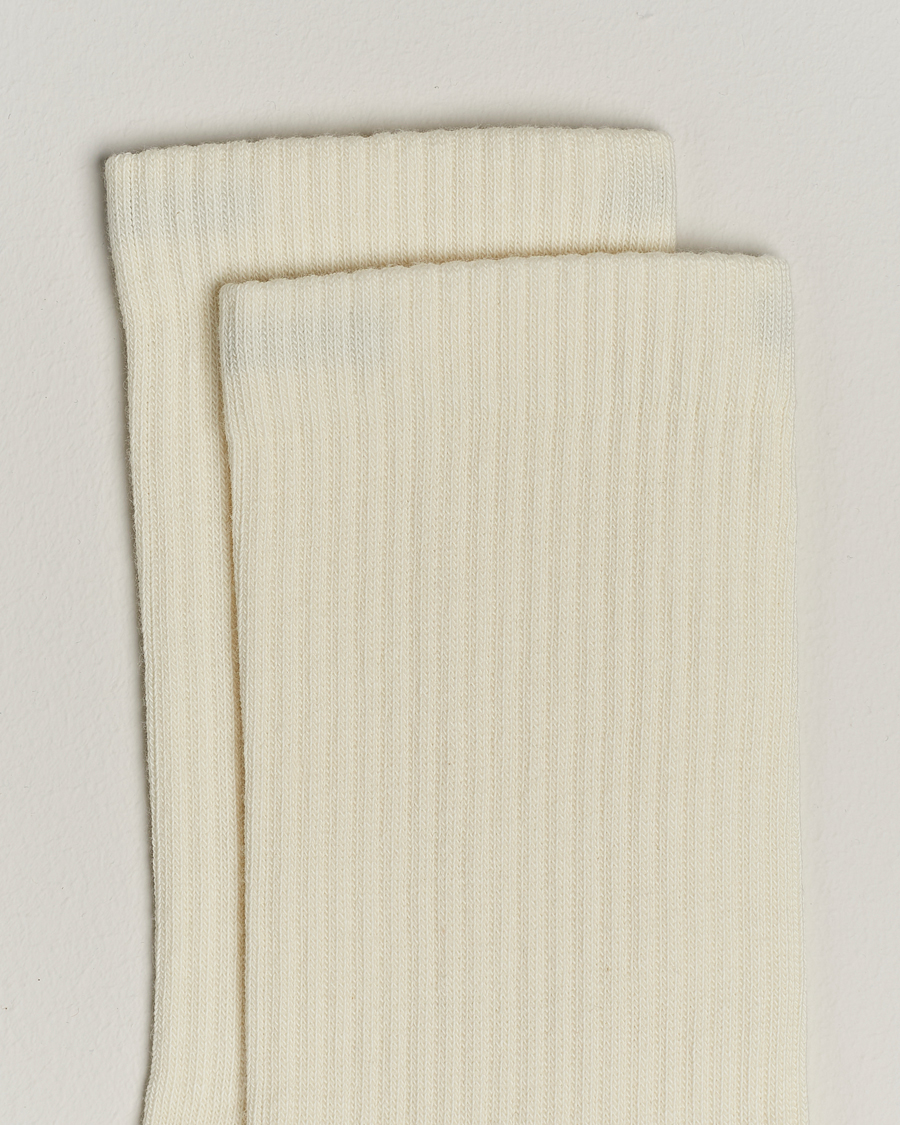 Sweyd Crew Cotton Socks White