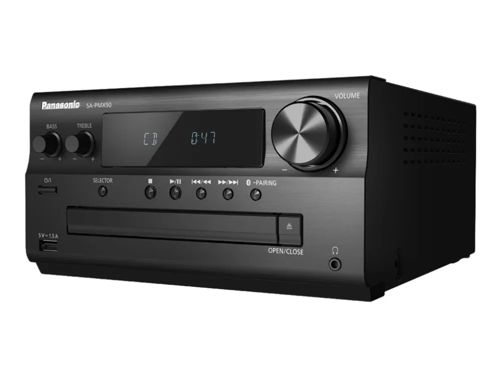 Panasonic SC-PMX90 - Audiosystem - 120 Watt (Total) - sort