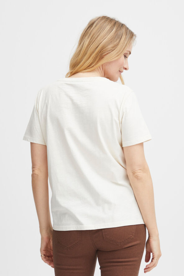 Fransa FRZENNA TEE 1 Birch mix