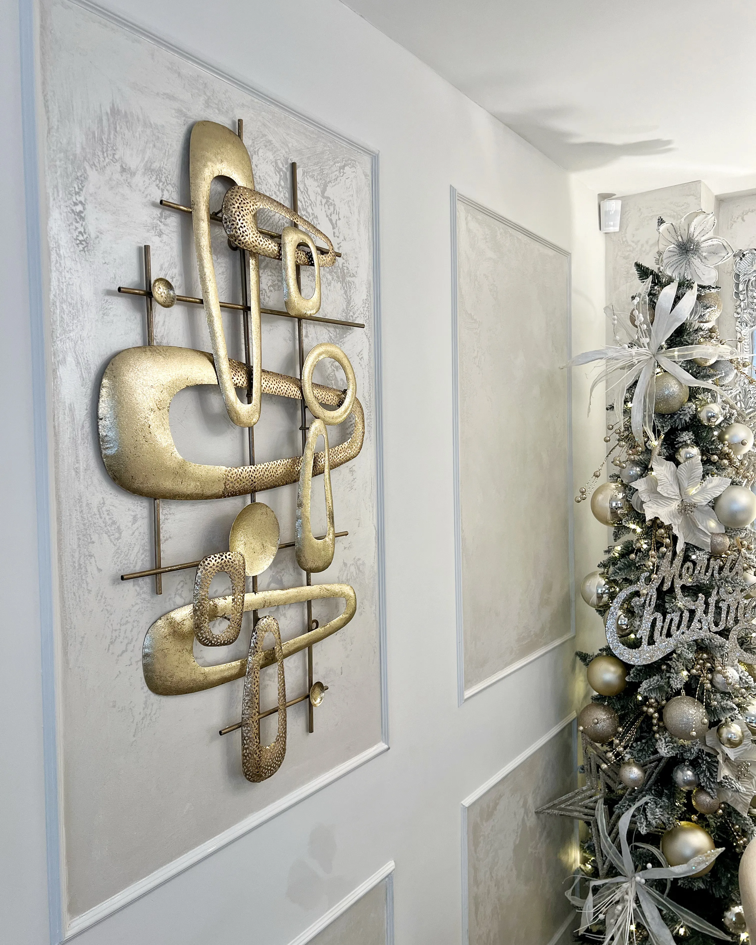 Wanddecoratie MANGANESE Metaal 50 cm Goud