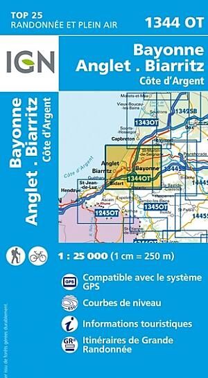 IGN - TOP 25 1344 OT BAYONNE ANGLET 1 25 000