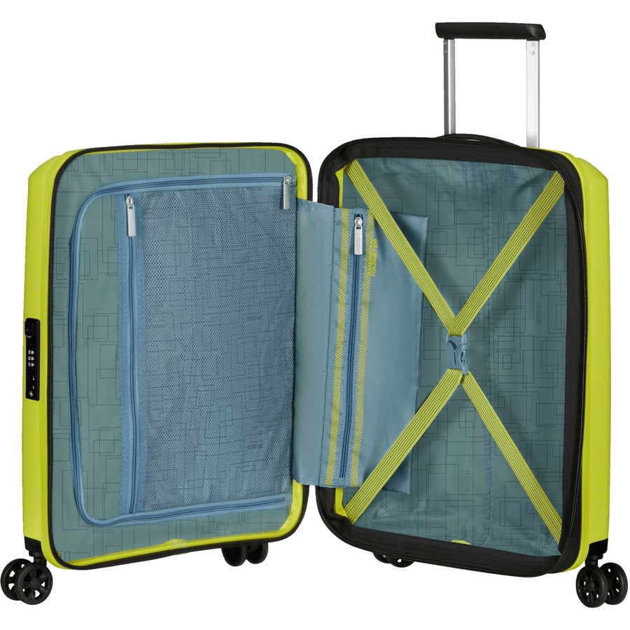 American Tourister Aerostep - 4-Rollen-Kabinentrolley 55 cm erw. light lime