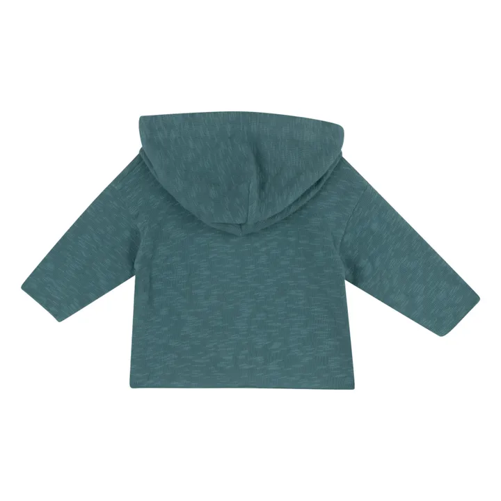 Babe & Tess Cardigan à Capuche | Bleu chiné