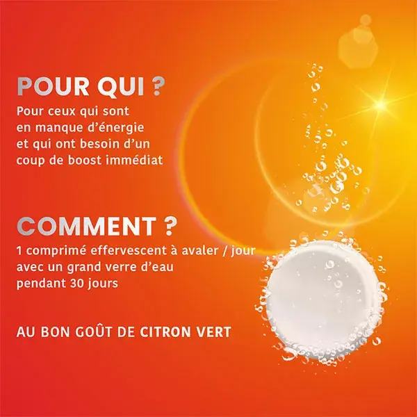 Santarome Bio Vita'max Multivitaminas Efervescentes Energia 30 comprimidos