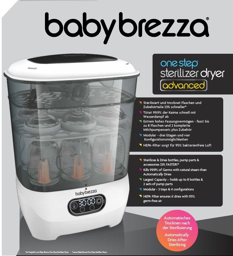 Baby Brezza Sterilizer Dryer Advanced