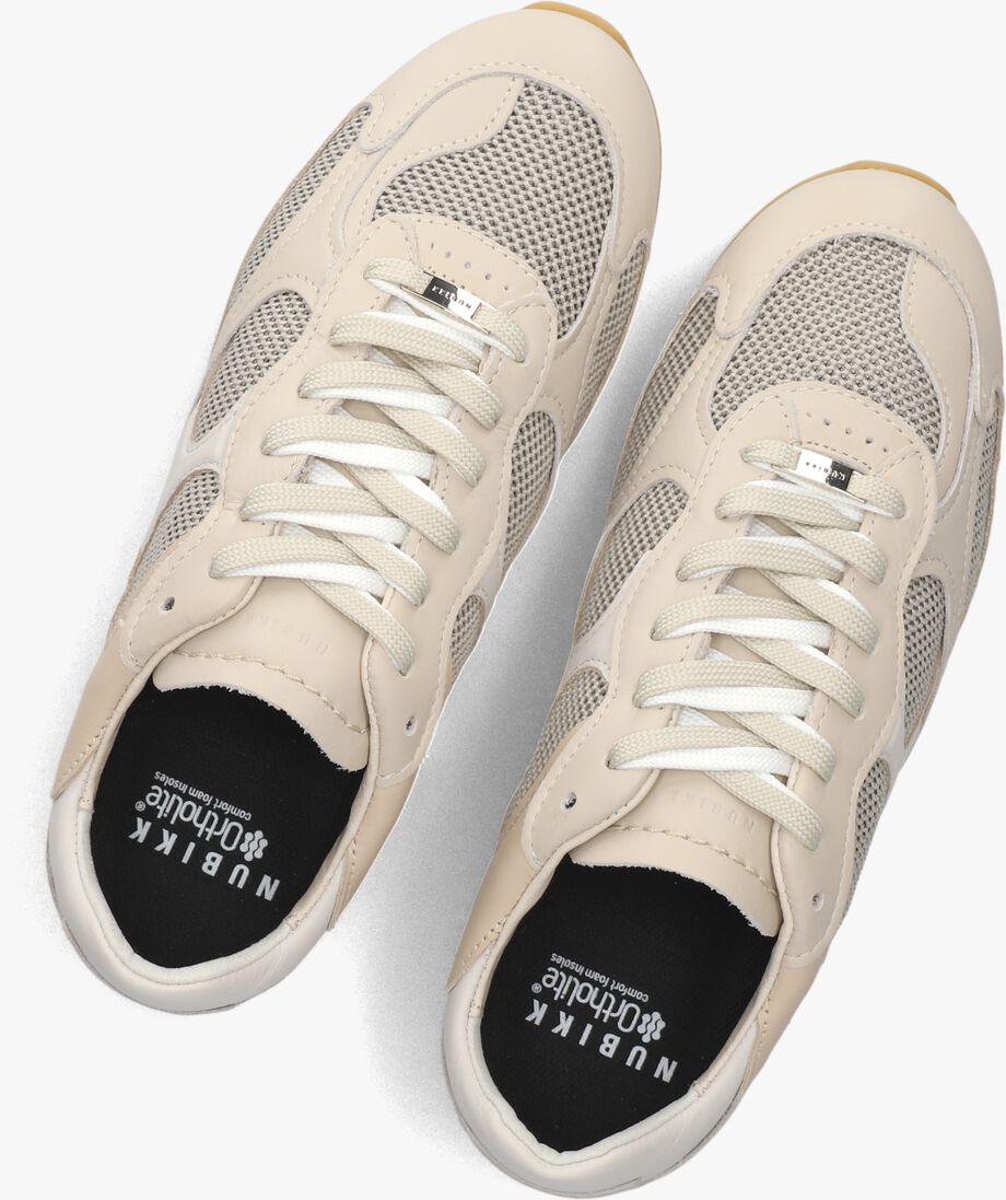 beige nubikk lage sneakers riley morgan