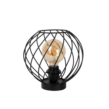 Lucide DANZA tafellamp Ø25cm Zwart