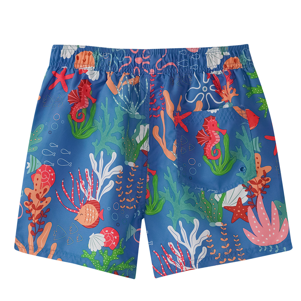 Famy Jungen Badeshorts mit Meerestieren blau / bunt