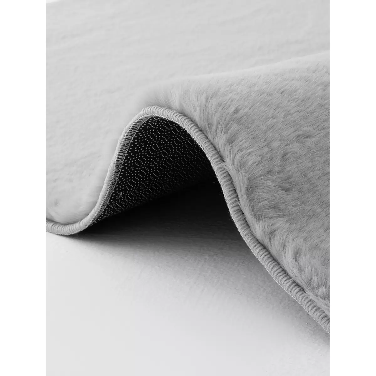 Hochflortepppich Buggy Silber