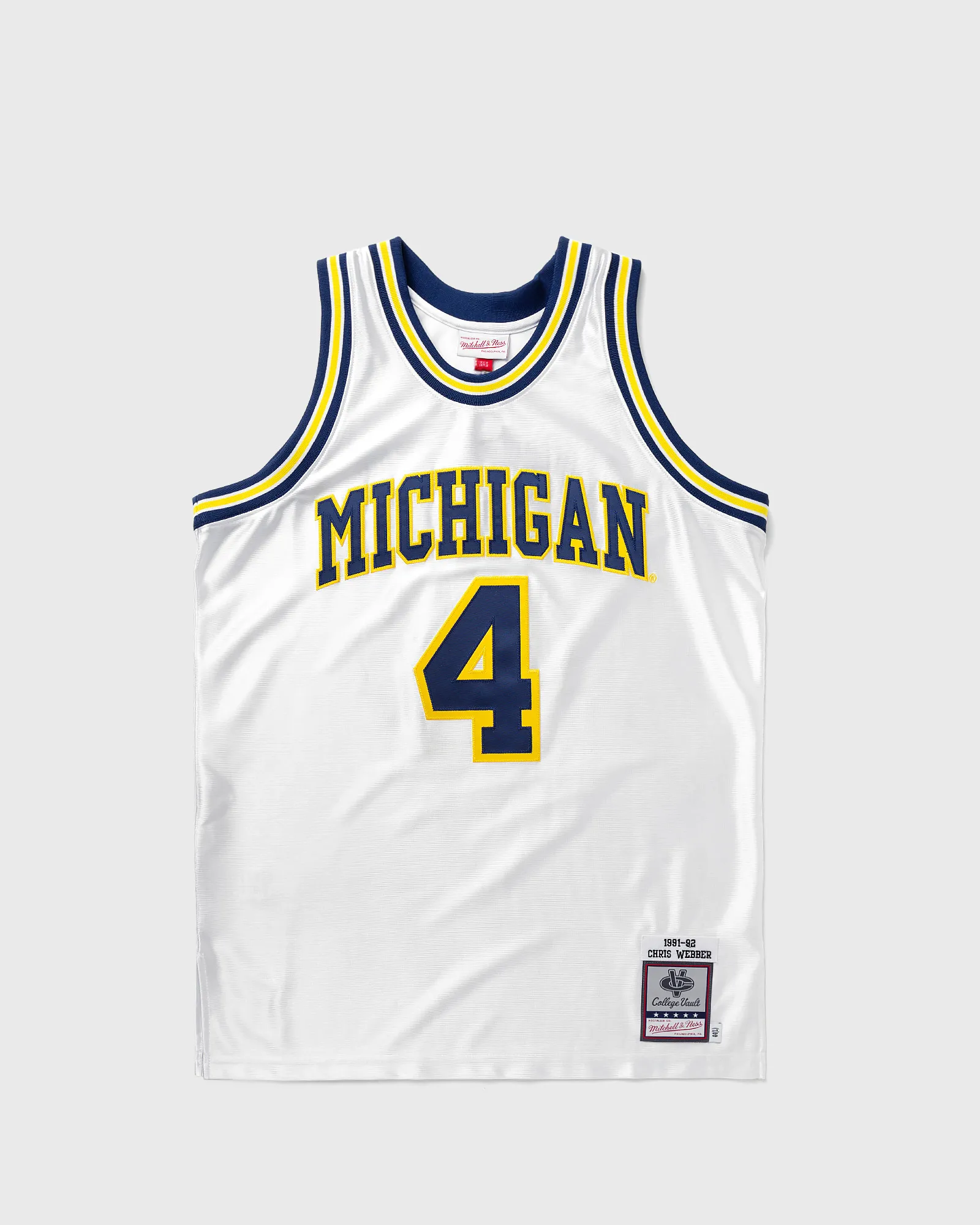 Mitchell & Ness NCAA AUTHENTIC JERSEY MICHIGAN 1991-92 CHRIS WEBBER #4