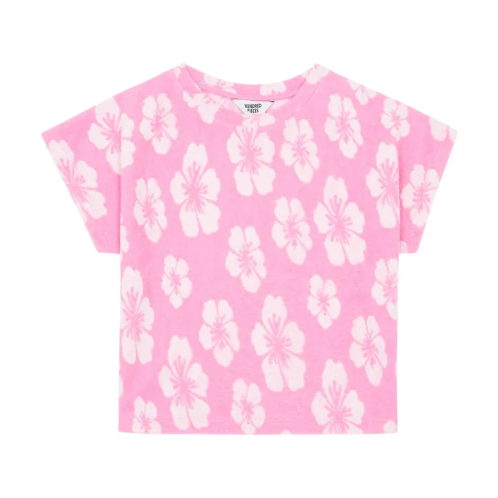 Hundred Pieces T-shirt bio en tissu éponge | Rose